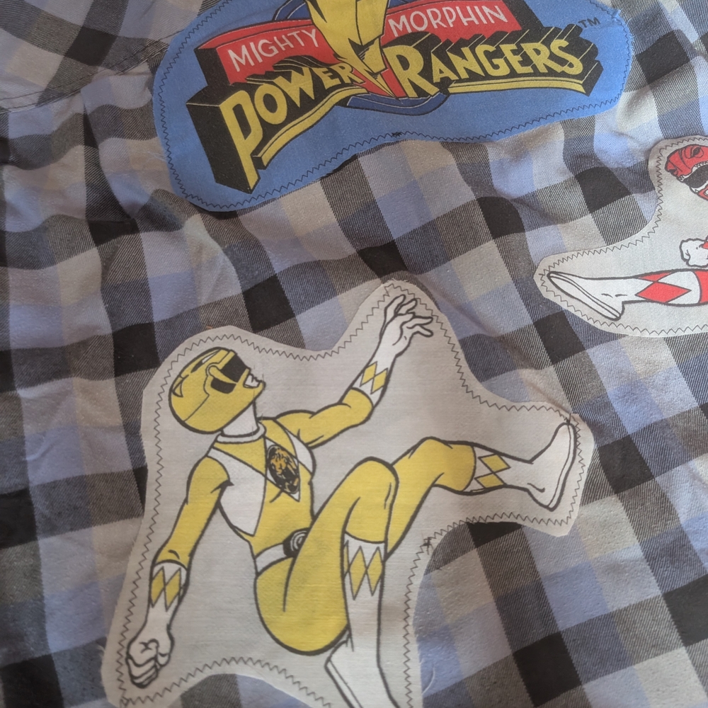 Upcycled Power Rangers Flannel - Picture 4 of 4